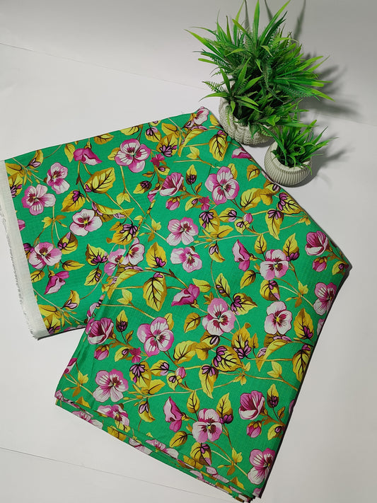 Ladies Bana Dora Lawn Printed Suit - Unstitched- 2 Piece