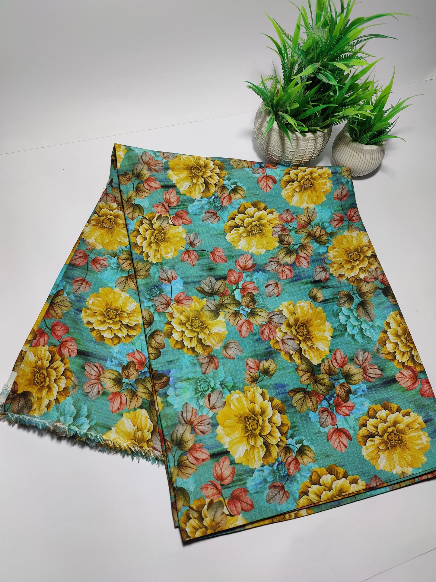 Ladies Bana Dora Lawn Printed Suit - Unstitched- 2 Piece