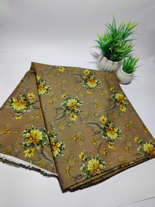 Ladies Bana Dora Lawn Printed Suit - Unstitched- 2 Piece